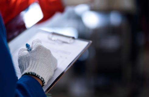 設備のチェック